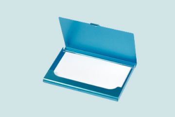 Image de Étui pour Cartes de Visite - Bleu Clair 7,5mm